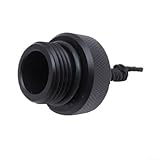 Jonikuper 2 Stück DIN-Ventilstaub für Tauchzylinder-Tanks, schwarze Kunststoff-Schutzstopfen mit Umhängeband und Entlüftung, kompatibel mit 200 Bar und 300 Bar DIN-Ventilarmaturen,