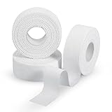 3 Rollen Sporttape, 2,5cmx10m Tape Sport Tapeverband Selbstklebende Sportbandage Fingertape Tapeverband Sport Griptape Fußball Weiß