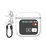 Kabellose Kopfhörer – Smart-Touchscreen-Ohrhörer | 400 mAh großer Akku Kopfhörer | Geräuschunterdrückung Smart Earbuds, Touchscreen-Kopfhörer mit Mikrofon, Ohrhörer für Smartphone, Tablet