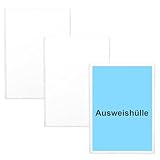 3 Stück Ausweishülle A7 Transparent Schutzhülle für Ausweis 78×110 mm Kreditkartenhülle Scheckkartenhülle Karten SchüLerausweis Kartenhüllen Fahrkartenhülle für ID EC Card