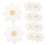 SEWOART 20 Stück Blumenteller Einweg Papier Pappteller für Kinderparty Outdoor Events und Desserttisch Biologisch Abbaubar und Sicher