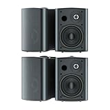STUDIOFINIX 5,25 Zoll 600 Watt Wasserdicht Außenlautsprecher Outdoor-Lautsprecher Kompatibel mit Bluetoothfür Garten, perfekt für Terrasse, Veranda, Restaurant, Home (4 Lautsprecher)