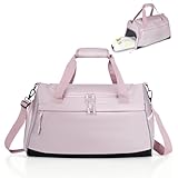 Zedelmaier Sporttasche Kinder Mädchen Leichte Reisetasche Wasserabweisende Schwimmtasche Kinder 30L Sporttasche Mädchen Tragbare Kindersporttasche für Sportstunden, Sportverein, Urlaub (Rosa)