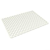 Spülbeckenmatte aus lebensmittelechtem Silikonmaterial, bietet Schutz vor Kratzern und hält Ihre Spüle sauber (weiß)