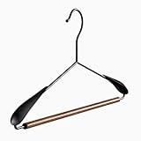 JUSKAQZYI Kleiderbügel 10 Pack Massivholzbügel Home Garderobe Kleiderbügel Luxuskleiderbügel für Luxushotels Eisen kühne Traaceless Kleiderbügel Schrankbügel