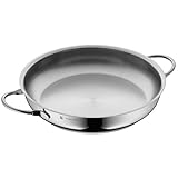 WMF Profi Servier-/ Bratpfanne 28 cm Induktion, Edelstahlpfanne unbeschichtet, Cromargan Edelstahl poliert, backofenfest