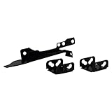 1 Set schwarzes Metall-Rack für Lüfter PCI-Steckplatz-Halterung für 80, 90, 120 mm PC-Grafikkarte, Kühlventilator, Befestigungswerkzeug