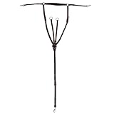 NETPROSHOP Leder Vorderzeug Basic Pro mit Abnehmbarer Martingalgabel Pony Cob Full, Groesse:Full, Farbe:Braun