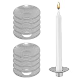 10 Stück 23 x 67 mm Tropfenfänger für Kerzen Tropfschutz Kerze Kerzentropfmanschetten für Kerzen Taufkerzen Kommunionkerzen Weihnachten