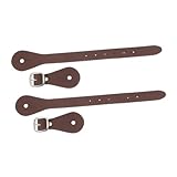 ARTSEWPLY 2 Stück Verstellbare Western Sporenriemen aus Echtem Teiliges Komfortabel für Herren und Damen Vielseitig für Reitwettbewerbe und Outdoor Maßnahmen Stilvolles Vintage Design