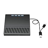 GMBYLBY 7 Port Externe Disc Laufwerke Für Laptop USB3.0 Typ C Tragbare Discbrenner Externe Laufwerke Mit Kartensteckplatz Für Laptop