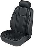Walser Auto-Sitzaufleger Ravenna, Auto-Sitzauflage, Sitzschoner-PKW universal, Autositzschoner aus Kunstleder, Auto-Schutzunterlage schwarz