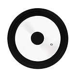 Zanetti, Universaldeckel, Glasdeckel für Töpfe und Pfannen, hitzebeständiger Silikonrand, geeignet für Durchmesser 22 cm, 24 cm, 26 cm