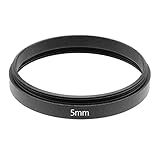 T2 Gewinde Verlängerungsrohr M42x0,75 Gewinde Fotografie Ausrüstung für Teleskop 5mm Schwarz