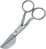 Pulgadas Entenschnabel-Applikationsschere, Stickerei, Stoff, Schneiderschere, Stahl, gebogene Paddel-Griffe, Kunst und Handwerk, 7 Stück