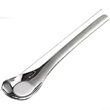 Babylöffel aus 316L Edelstahl mit vergrößertem tiefem Kopf für effizientes Halten von Lebensmitteln, nahtloser Konstruktion und ergonomischem Griff für sicheres Füttern von Kleinkindern (4 Stück)