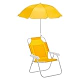 Generisch Klappbarer Strandstuhl Für Kinder, Strandliegestuhl Kind - Verstellbares Verdeck, Mobiler Klappsessel | Bequeme Gartenliege Urlaub Meeresstrands Spielstuhl Sicher Kompakt Faltstuhls