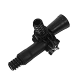 Anneome Gelenk Adapter für Verlängerungstange Professioneller Mop Stiel Ersatz Flexible Drehung für Fensterreinigung Staubwedel und Spinnennetzentfernung Amerikanisches Gewinde Schwarz