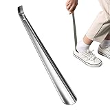 Schuhlöffel Lang 42cm Schuhanzieher Lang Metall Sehr Stabil Mit Ergonomischer Form Sehr Stabile Ausführung Ideal für Reisen - Mann, Frauen, Kinder, Senioren 1