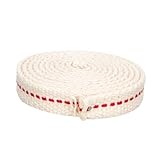 MAGICLULU Baumwoll Docht für Öllampen und Labor Alkoholbrenner Rauchfreier Langlebiger Ersatzdocht für Kerosinlampen Praktische Anwendung für Butterlampen und Unterrichtslicht