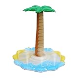 Inflatable Palm Tree, Summer Pool Beach Party Decorations, 39.37x39.37 inches PVC Outdoor Water Spray Pad, Garden Poolside Decoration, Interactive Splash Toy for Backyard Fun