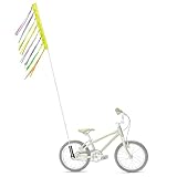 IMPPTE Fahrradfahne 180cm Sicherheitswimpel Fahrrad Wimpel Kinder Fahne Kinderfahrrad Fahrradwimpel Fahne Fahrrad Wimpel Reflektierend Gelb für Im Freien Radfahren