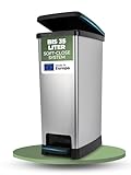Novaliv Großer Mülleimer mit Deckel - 35L Tretmülleimer mit Soft-Close-System - Treteimer Müllbehälter Stabiler Abfalleimer mit Deckel & Fußpedal - Geruchsdichter Mülleimer Küche u.v.m