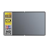 Leinwand Beamer, Projektor Bildschirm 16:9 Metall Anti Licht Vorhang Reflektierende Stoff Tuch for Film Heimkino Kino Büro Video Gam(72 inch)