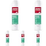 Hidrofugal Fuss Spray (150 ml), zuverlässiger Schutz vor stark schwitzenden Füßen und Fußgeruch, Fußdeo mit Menthol & angenehm frischem Duft (Packung mit 5)