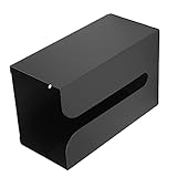 Longzhuo Kosmetiktuch Box Schwarz Halter Ständer Wandhalterung Servietten Organizer für Küche Badezimmer Toilette