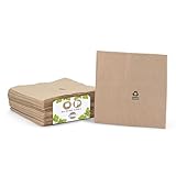 BIOZOYG Umweltfreundliche Bio Servietten aus Recyclingpapier I Hochwertige Papierservietten 33 x 33 cm I 2400 Stück Cocktailservietten ungebleicht, biologisch abbaubar, kompostierbar