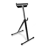 Randaco 1x Rollenbock, 68-108CM Höhenverstellbar Rollbock, klappbar Rollenständer, Unterstellbock, Klappbock mit Antirutschfüßen, Stützbock bis 90 kg