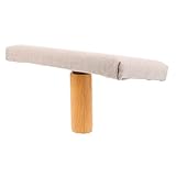 SEWOART Tragbare Meditationsbank Holz Meditationshocker Gebetsbank Mit Kissen Meditationsstuhl Kniebank Reise Meditationssitz Zum Knien Und Sitzen Beige