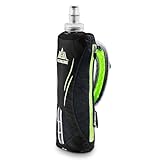 TRIWONDER Flaschenhalter mit 500ml Trinkflasche, Handheld Bottle für Laufen, Radfahren, Wandern, Camping (Schwarz)