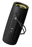 maio Bluetooth Lautsprecher, Tragbarer Wireless Lautsprecher mit 30W Stereo-Sound Aktiver Extra-Bass, IP67 Wasserdicht, 15H Akku, TWS Doppel-Paarung, Musikbox Bluetooth für Outdoor Camping - Schwarz