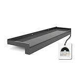 HausFux jetLINE Aluminium Fensterbank außen - nach Maß inkl. Putzabschluss, Klinkerabschluss oder Alu-Gleitabschluss - individueller Zuschnitt - bis 3 m (Anthrazit, T x L | 5 x 50 cm)