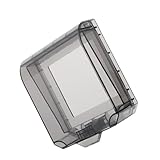 HOMSFOU Wasserdichte Außensteckdose Abdeckung Schutzkontakt Gartensteckdose Wetterfeste Steckdosenabdeckung mit Stabilem Kleber Einfache Montage Kompakte für Feuchträume und Außenbereich