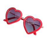 SOIMISS Herzförmige Sonnenbrille Für Damen Fashion Eyewear Für Den Valentinstag Dekorative Partyausstattung Leuchtendem Ideal Für Rave Und Tanzveranstaltungen