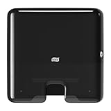 Tork Xpress Mini Spender für Multifold Papierhandtücher 552108, Elevation Design - Kompakter H2 Handtuchspender für Falthandtücher zur Einzelblattentnahme, schlankes Design, schwarz