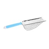 ibasenice Katzenstreuschaufel aus Edelstahl rostfrei Haustier Wurf Ecke Reiniger edelstahlspachtel katzenklo zubehör Metallkatzenschaufler cat Litter Shovel Hausmüllschaufel wiederverwendbar