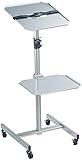 General Office Beamerwagen: Variabler Profi-Projektor-Wagen mit 2 Ablage-Ebenen (Beamertisch, Beamertisch Wohnzimmer, Laptop Ständer)