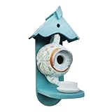 Teekanne, Vogelhäuser, hängbarer Futterspender, buntes dekoratives Nest, einzigartiges Outdoor-Accessoire, vielseitiges, charmantes Design für Vögel, ideal für Garten, Hof, Baumschmuck, 470 cm