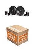 Lautsprecher Boxen Einbaupaket für JBL Stage3 607CF kompatibel mit Citroën C3 Picasso vorne | 2X Tief-Mitteltöner 2X Hochtöner