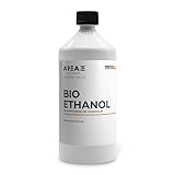 Area52 – Bioethanol 1L Sets Ethanol – Reiner Ethylalkohol mit 96,6% Reinheitsgrad – Für Ethanolkamine, Tischkamine & Bioethanol-Feuerstellen – Geruchslos & rußfrei – Für Indoor & Outdoor (1 x 1L)