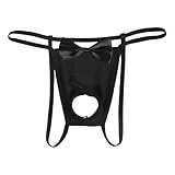 Sexy Unterhose Herren G String Unterhosen Tanga Männlich Sportunterwäsche Tanga Hot Mankini offen transparent riangel Höschen vorne Gaze Loch Unterwäsche
