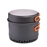 wrtgerht Camping-Kochgeschirr 2,3 l Set Töpfe Outdoor Cooking Heat Cooker Travel Geschirr Bowler Tourist KitchePot Utensil Equipment Küchengeräte