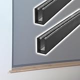 Anpassbare Verdunkelungs-Lichtblocker für Fenster, 2 x seitliche Schienen-Bohrstreifen, einfach zu installieren, Rollo-Zubehör, abnehmbare und austauschbare 106,7 cm Jalousien, Kantenlösungen (schwarz