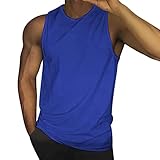Tank Top Herren Ärmelloses Muskelshirts Gym Sport Unterhemd Männer Rundhals T Shirt Fitness Trägershirts Tee Top für Herren