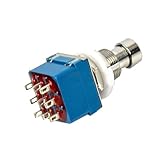 BESPORTBLE Effektpedal Fußschalter Metall 9 polig True Bypass 3pdt für Gitarrenverstärker Zubehör