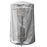 Abdeckung für Terrassenheizungen – Tischheizungsschutz, wasserabweisende Heizungsabdeckung, 420D Oxford-Material mit vertikalem Vollschutz und UV-beständigem Schild für , Garten, Wand, Tisch im